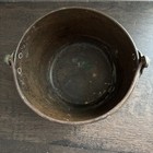 Copper Brass Pot With Iron Handles Made In India 3   x 6    Antique Vintage