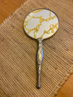 Victorian Hand Held Silver Plated Mirror Vintage amazing 