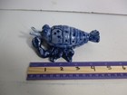 Vintage Blue Lobster Porcelain Hinged Small Trinket Jar Jewelry Box
