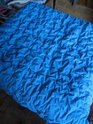 Vintage Handmade Feedback Pink Quilted Retro Nursery Floral Baby Blanket 36x46 