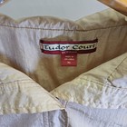 Tudor Court By Haband Jacket Sz Xl Metallic Gold Windbreaker Vtg 80 s 90 s