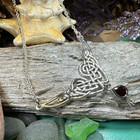 Celtic Knot Necklace Irish Scottish Wiccan Pagan Pendant 925