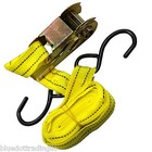 4pc 1 x13  Ratcheting Tie Down Cargo Straps Hauling Moving Truck Bed Motorcycle
