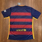 New Barcelona 2015 2016 Home Jersey Nike Size Medium With Tags Qatar Airways