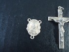 Vintage Creed Sterling Silver Crucifix Cross Plus Mary  Parts From Rosary