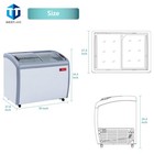 Westlake 9 3 Cu ft Commercial Ice Cream Display Freezer Glass Top Etl 39 w