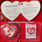         1 Bear        2002 Ty Beanie Buddy Employee s Red Bear 14  Long  mwmt 