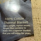 Vintage Beacon Supreme Thermal Blanket King Queen 102 X 90 Usa Nos