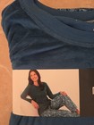 Nautica Women   s 2pc Fleece Pajama Set L Blue Anchor Print Nwt