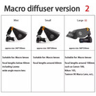 V3 Guage Macro Camera Flash Light Speedlite Softbox Diffuser Reflector Small Iii