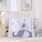 Elephant Crib Bedding Set For Boys  Premium 3-piece Baby Bedding Set  Elephant 