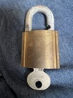 Vintage U S A Brass Padlock Corbin Lock Co  With Key New Britain Ct Lot P 5