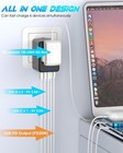 Universal Travel Adapter Pd 35w Fast Charging Offers 3x2 4a Usb-a Ports  1x 3 0a
