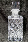 Mikasa Diamond Fare Square Decanter   Stopper Xy 647 561