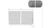 Fully Threaded Rod  1 -14  20   Steel  Grade B7  Black Oxide Finish 
