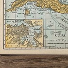 Antique Original 1936 Map Of Cuba 8 X 5 5 Inches