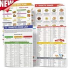 Set Of 2 Diabetes Food List  Laminated Meal Planner Pamphlet Healthy List