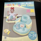 Nai-b K Hamster Inflatable Baby Chair Mint  For Playing  Eating  And Lounging