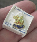 Vintage Moose Lodge Pin Marked Sterling Silver  gold Plated