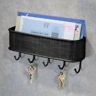 Wall Mount Key Rack Hanger Holder 5 Hook Chain Storage Key Letter Organizer Home