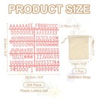 294 Piece Plastic Letters Set  Pink Alphabet Message Board