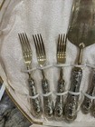 Rare Vntg Cg Bavaria Warenhause Cake Plate   800 Silver Fork   Cake Server Set