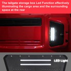 Side Tailgate Storage Box With Light   Password Lock For 2021  Bronco 2 4 Door