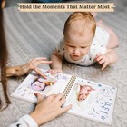 8 X 8 Inch Scrapbook Photo Album Linen Cover  Hardcover Kraft White Pages Memory