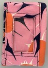 Vera Bradley Quilted Cotton Turnlock Wallet Pink Orange Patterned Clutch Rfid