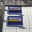 Vintage Set Of 2 Perdue Chicken Logo 1 75  Iron On Patch A3