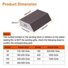 4pcs Sanding Sponge Blocks 60   120-180 Grit  Sanding Block 4 x2 8 x1 