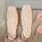 Deydance Pink Ballet Pointe Shoes With Toe Pads And Mesh Bag