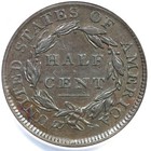 1809 6 C-5 Anacs Ef45 Classic Head Half Cent  1 2c