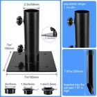 Bolt Down Patio Umbrella Base Multifunctional Deck Umbrella Mount Outdoor Wi