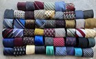 Lot Of 30 Pc Mens Neckties Multicolor Silk Polyester Mix Quilting Crafting Lots