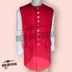 French   Indian War Blue   Red Regimental Coat   Waist Wool Coat Fast Shipping