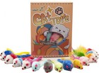 48-count Assorted Mice Cat Toys Furry Rattle Mouse Kitten Toy Mini Mice For I   