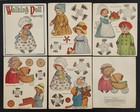 1926 Vintage Walking Doll Playmates Paper Dolls Complete Nos