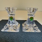 Waterford Crystal Lismore 4  Candlesticks  Set Of 2 - Authentic  New In Box