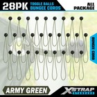 28 Pack Heavy Duty 9 Inch Ball Bungee Cords  Tarp Tie Down Bungee Balls For C   
