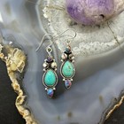 Sterling Silver Southwestern Style Multistone Dangle Earrings For Women  5