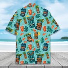 Tropical Tiki Mug Hawaiian Shirt Mens