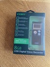 Coby Cvr-29 8 Gb Usb Digital Voice Recorder With Built-in-mic Nib