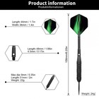 Steel Tip Darts 24g Metal Dart Set With Aluminum Shafts 12 Pcs