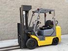 Komatsu Stage 3 Forklift 2 000 Lbs Capacity 20ft  240   High Mast - Side Shift