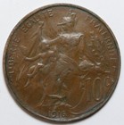 1916 France 10 Centimes - Raw - Nice   Original Coin