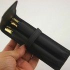 Leather Pen Case Pencil Bag Holder Double Pouch For Fountain Stationery Supplies