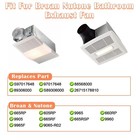 S97017648 Heater Motor Assembly For Broan Nutone 665rp  605rp  9965  660rp 665rf