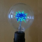 Spooky Spider Light Bulb Vntg Aerolux Style Purple Green Neon Glow W  Base Rare