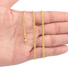 14k Yellow Gold 3mm-12 5mm Miami Cuban Link Chain Necklace Mens Women 16 - 30 